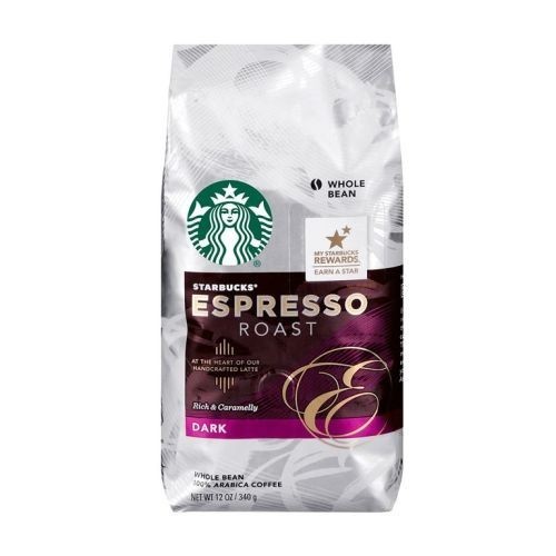 حبوب قهوة ستاربكس إسبريسو المحمصة الداكنة "Starbucks Espresso Dark Roast Whole Bean Coffee"